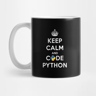 Keep Calm and Code on for Python Develop Mug